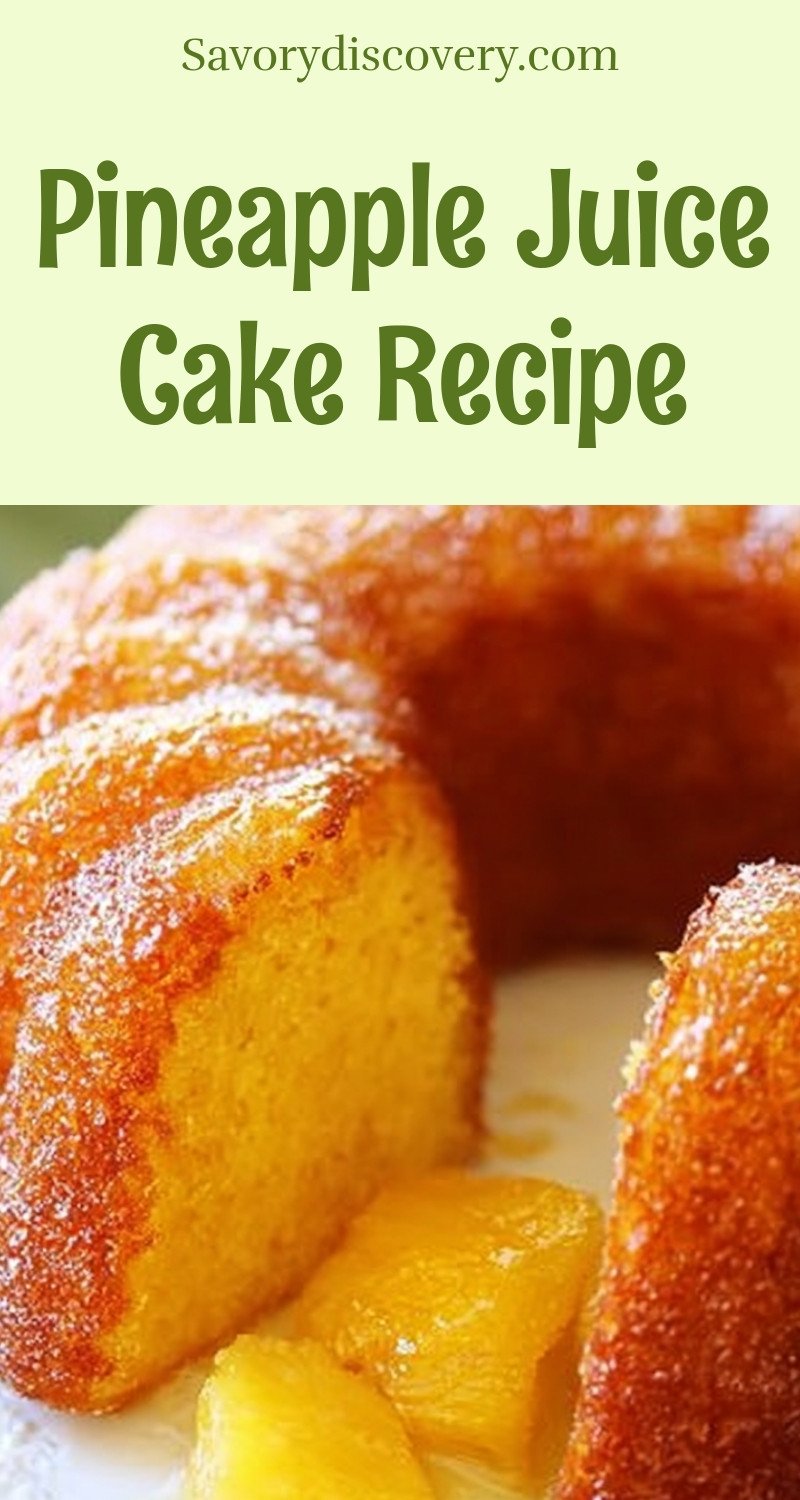 Pineapple Juice Cake Recipe