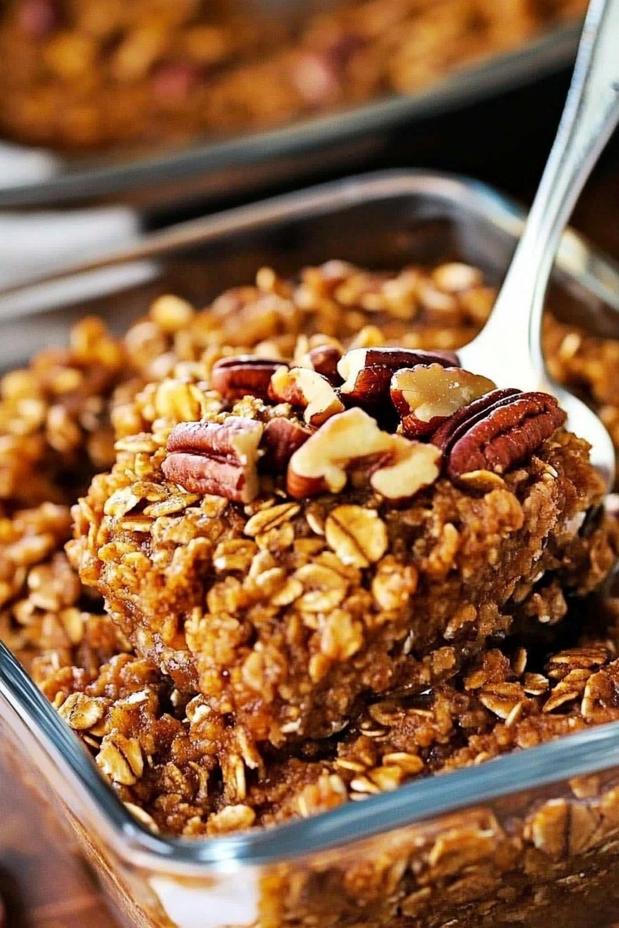Pumpkin Pecan Baked Oatmeal