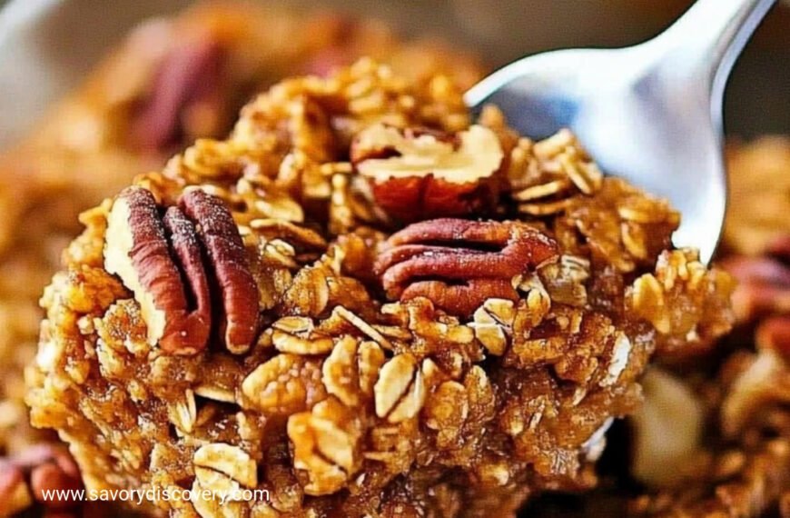 Pumpkin Pecan Baked Oatmeal