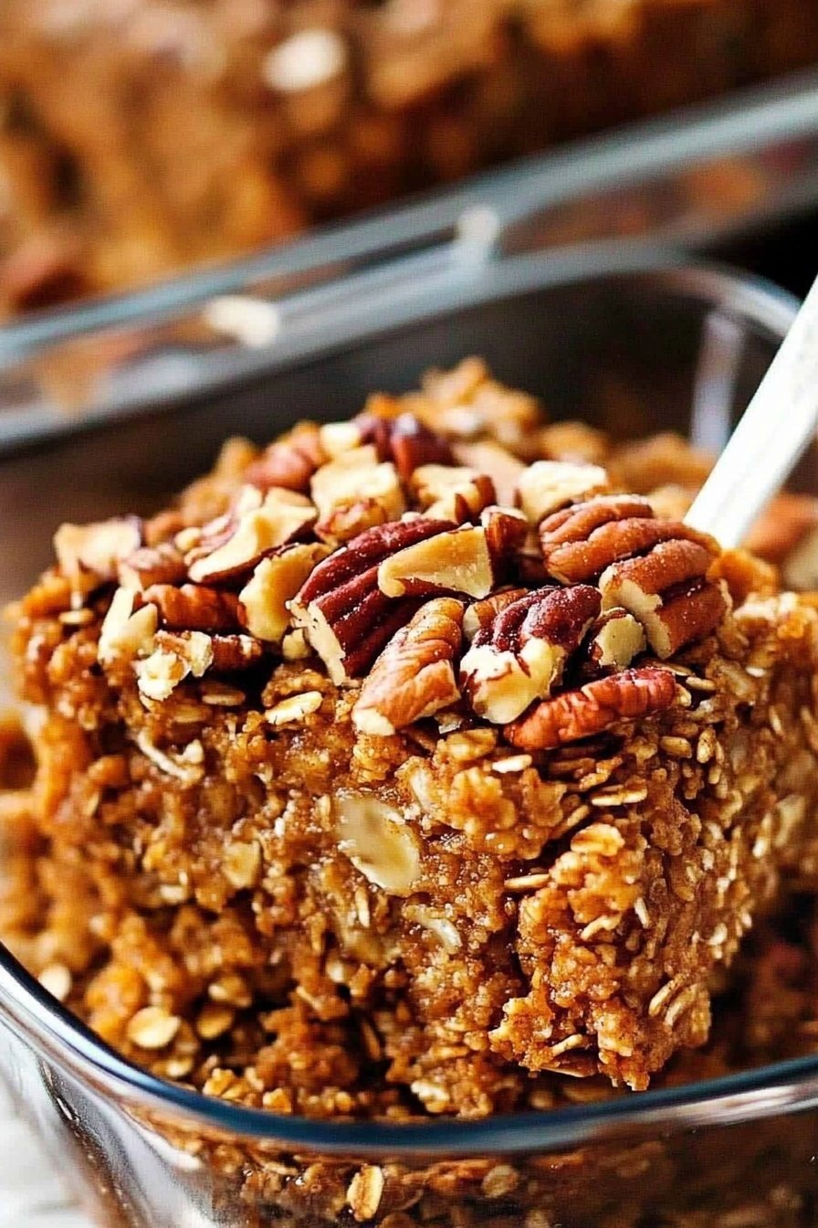 Pumpkin Pecan Baked Oatmeal