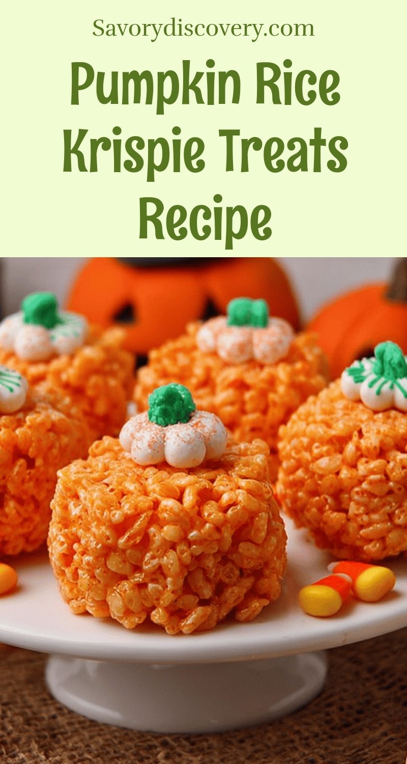 Pumpkin Rice Krispie Treats Recipe