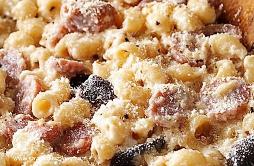 Quick Sausage Alfredo Pasta Dinner