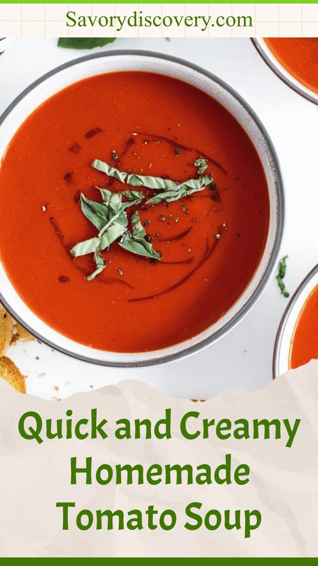 Quick and Creamy Homemade Tomato Soup