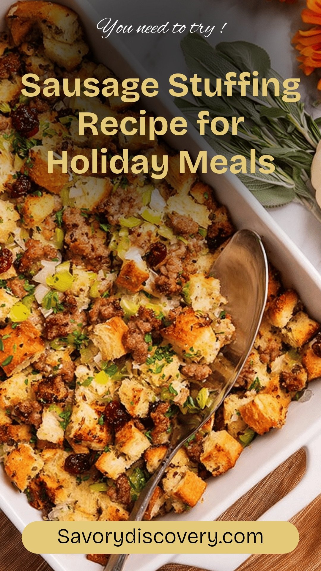 Sausage Stuffing Recipe for Holiday Meals