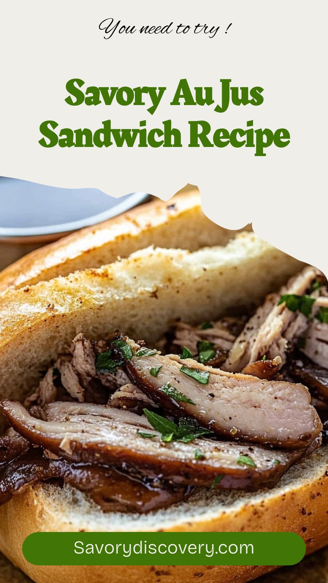 Savory Au Jus Sandwich Recipe