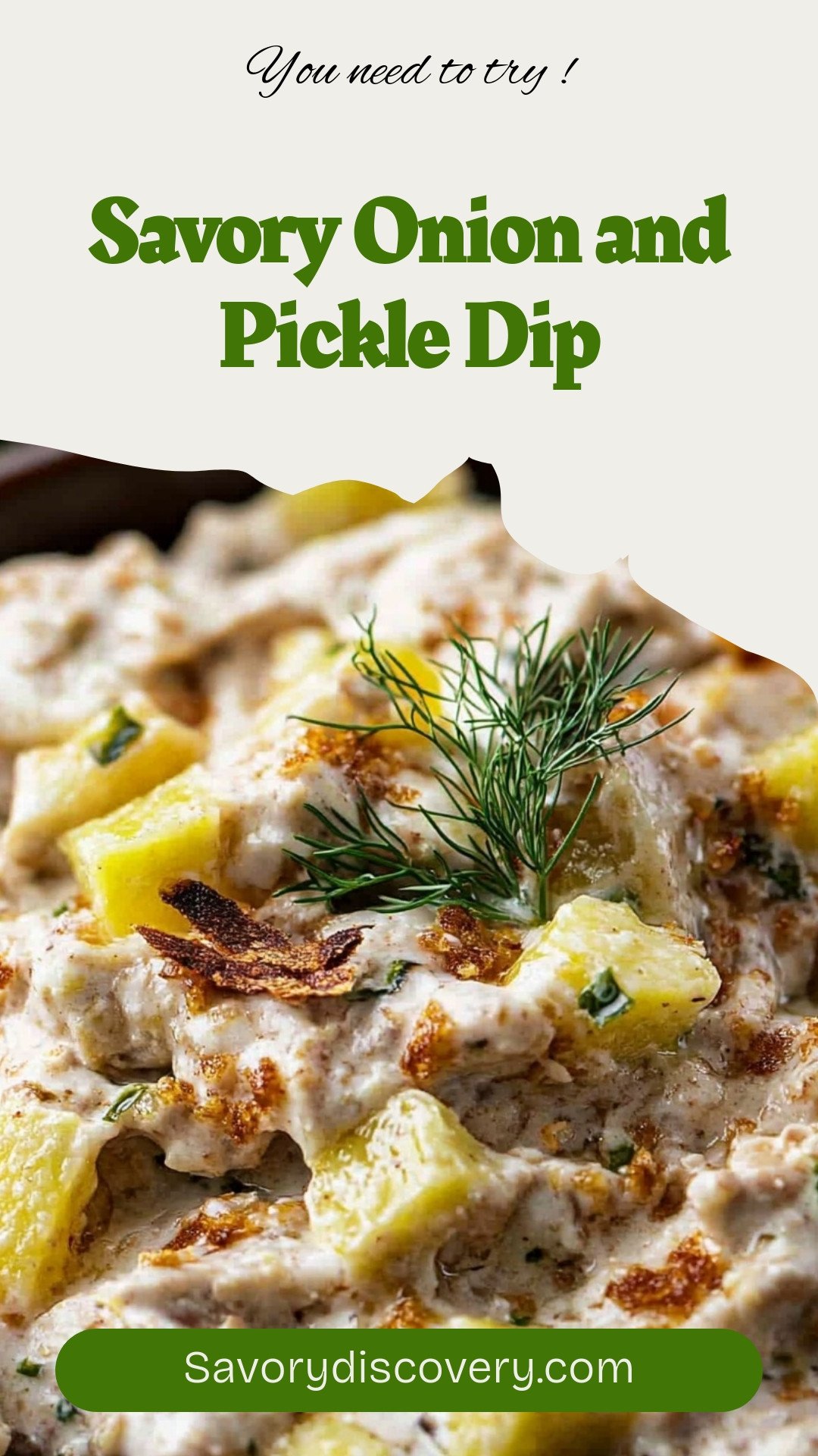 Savory Onion and Pickle Dip