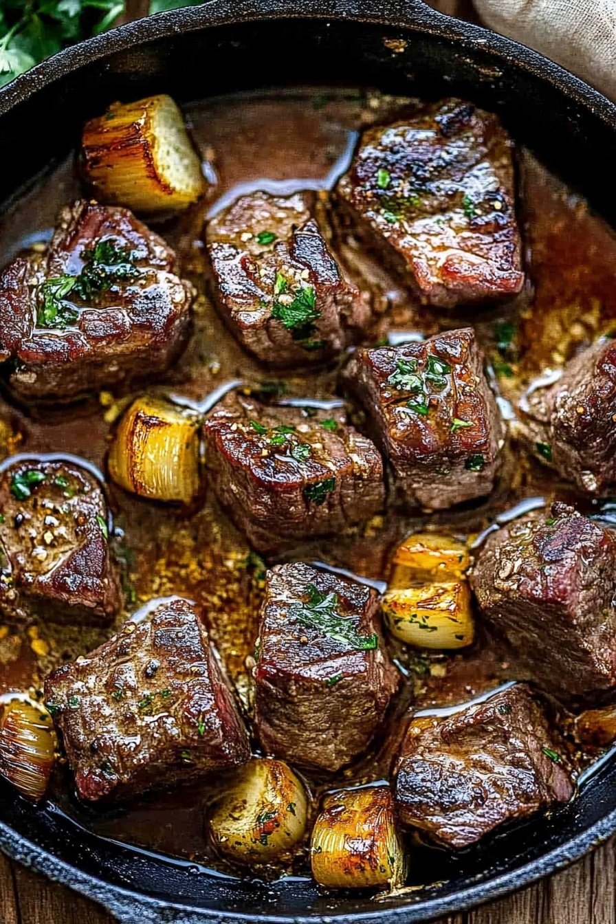 Sizzling Cowboy Steak Appetizer Bites