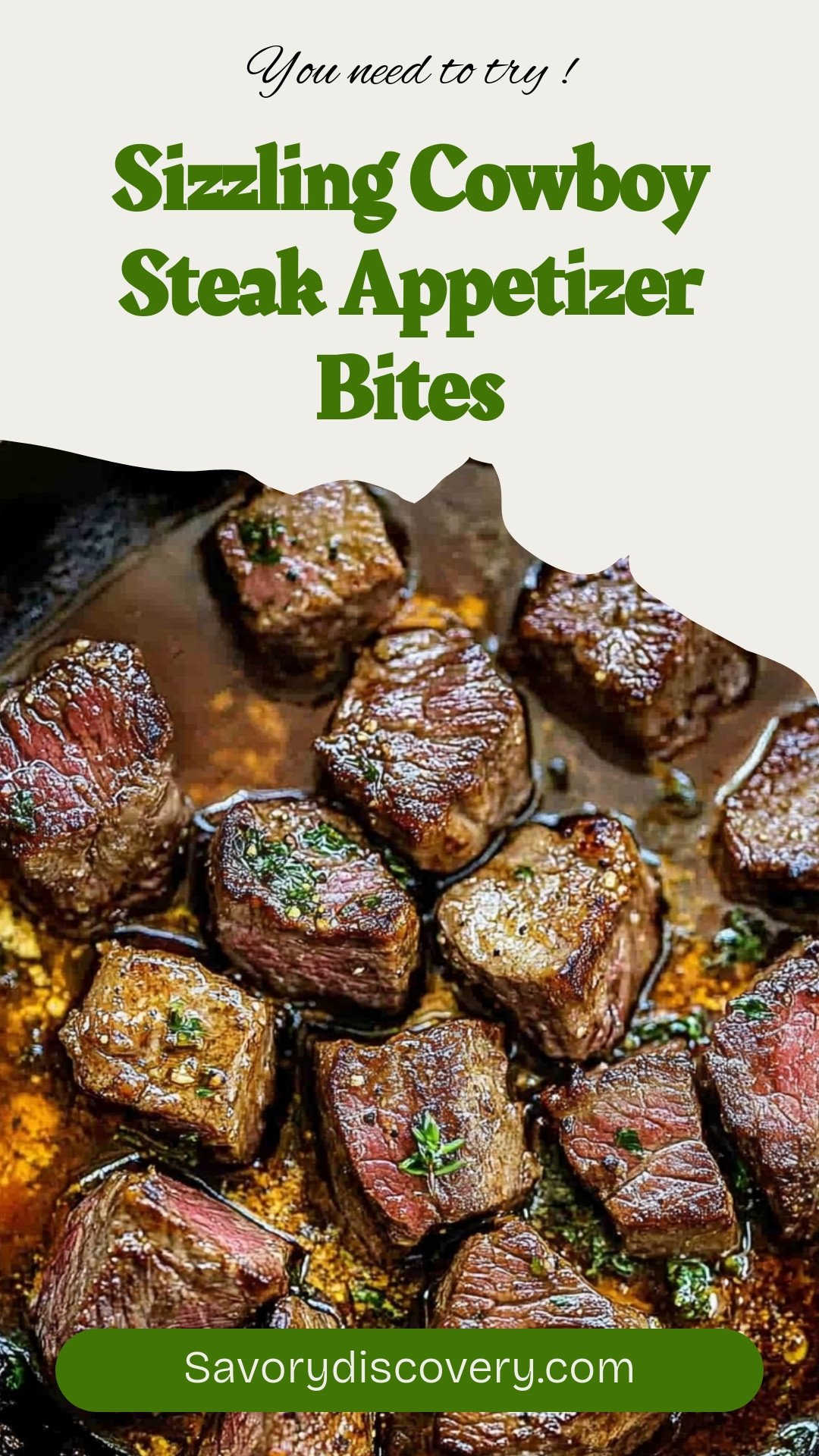 Sizzling Cowboy Steak Appetizer Bites