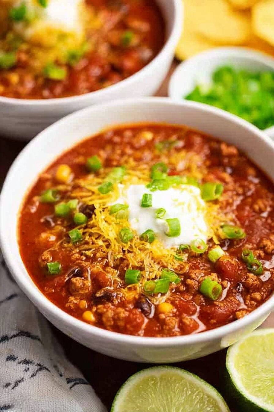 Slow Cooker Turkey Chili Recipe