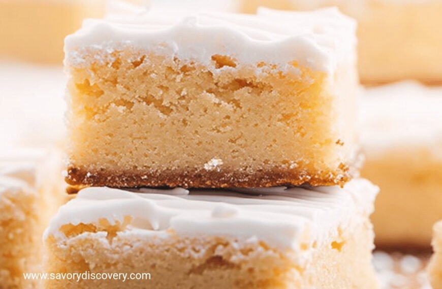 Soft Chewy Vanilla Brownies with White Chocolate