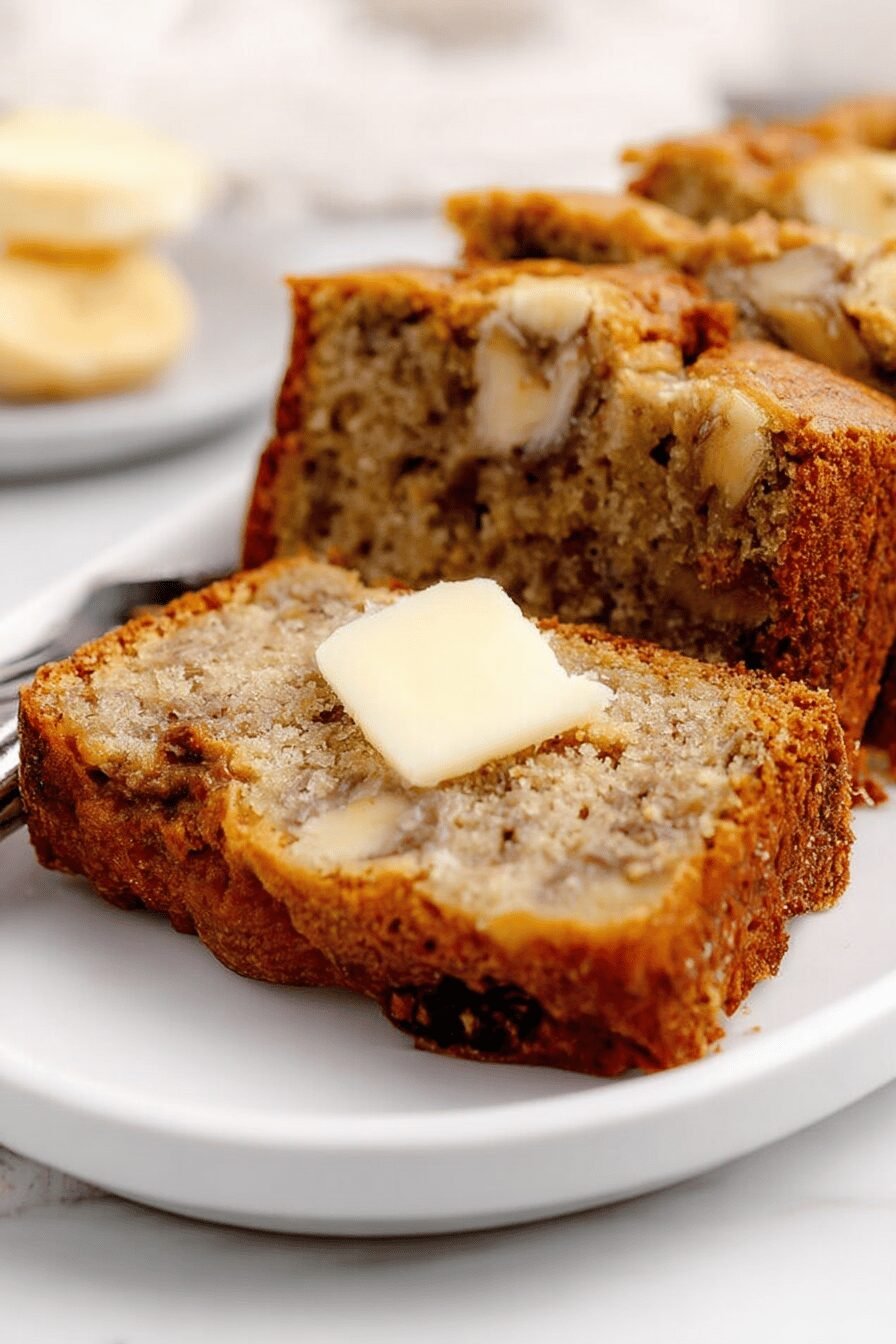 Soft Sweet Golden Air Fryer Banana Bread