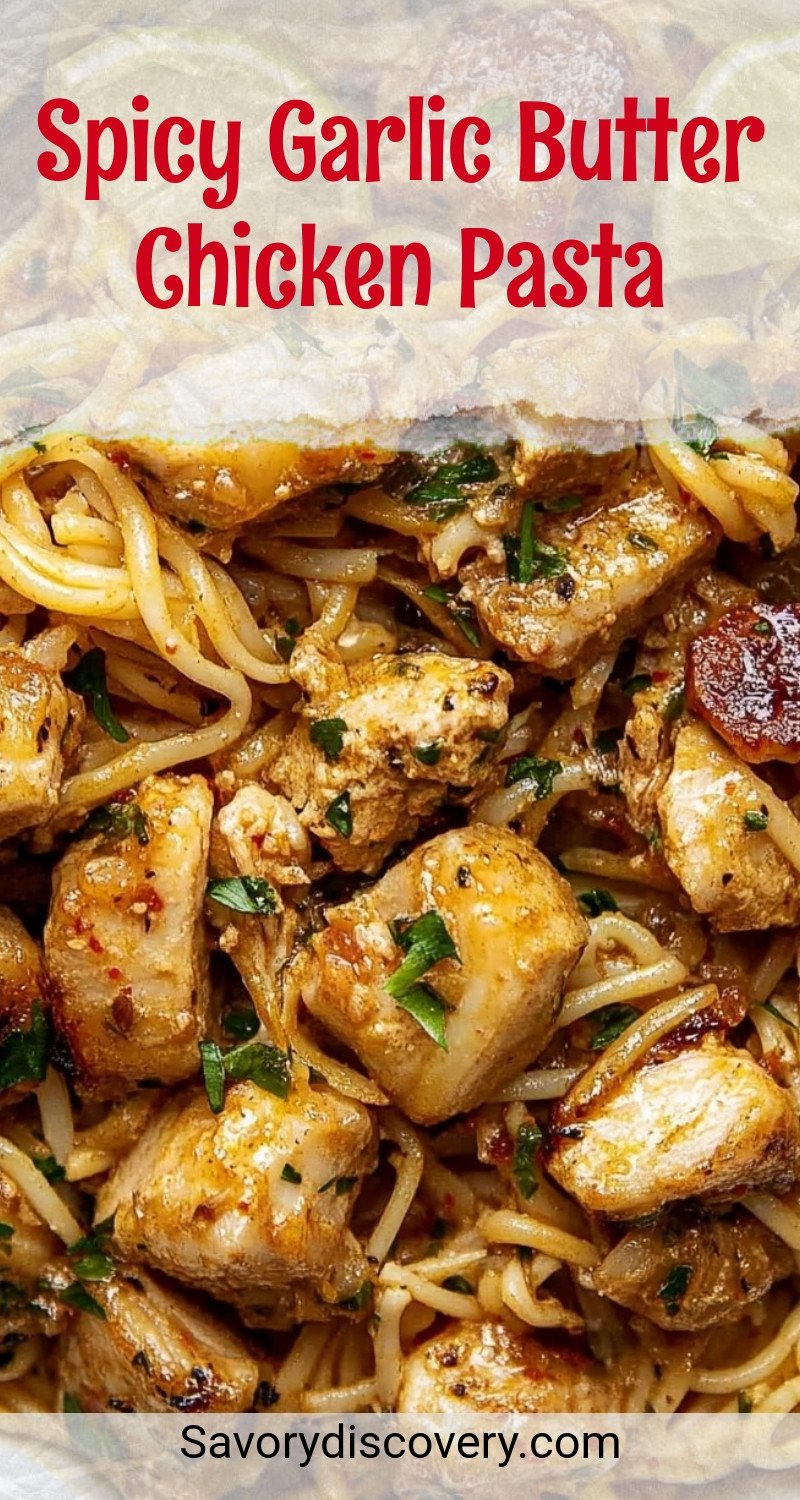 Spicy Garlic Butter Chicken Pasta