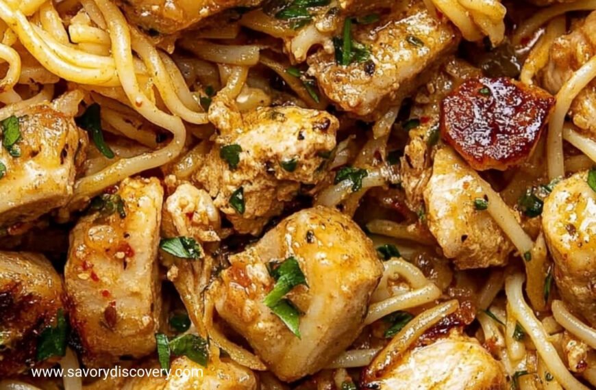 Spicy Garlic Butter Chicken Pasta