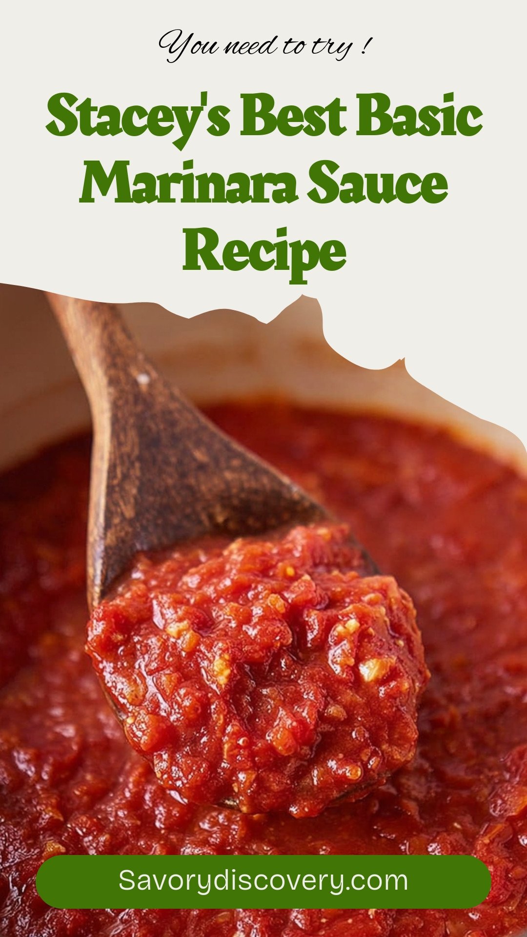Stacey's Best Basic Marinara Sauce Recipe