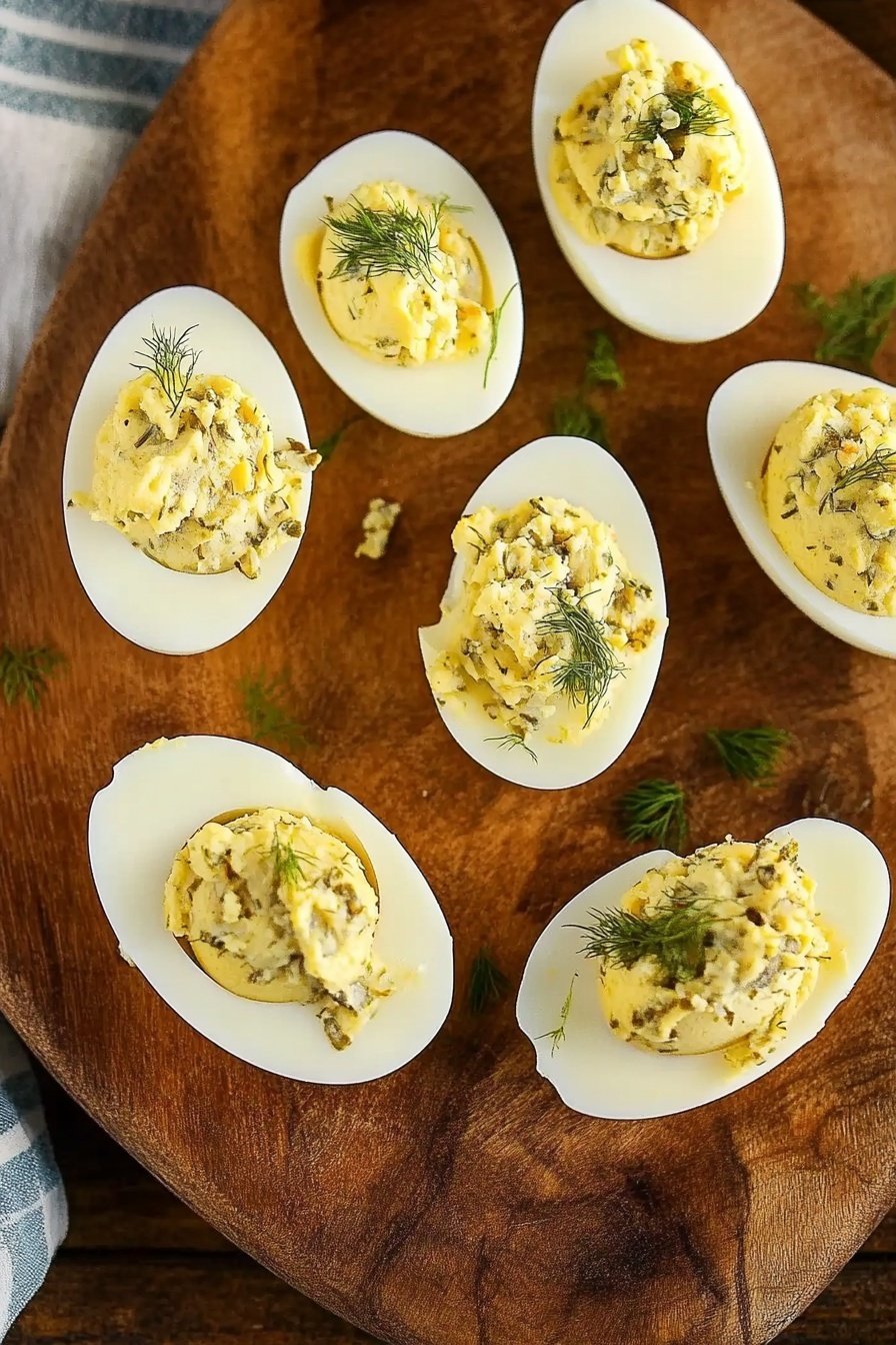 Tangy Dill Pickle Egg Appetizers