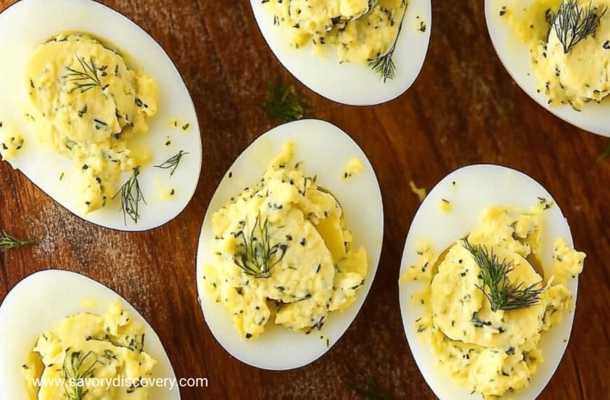 Tangy Dill Pickle Egg Appetizers