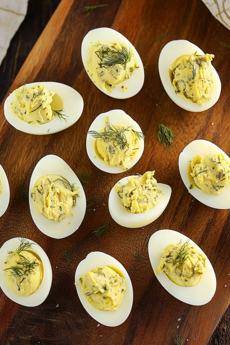 Tangy Dill Pickle Egg Appetizers