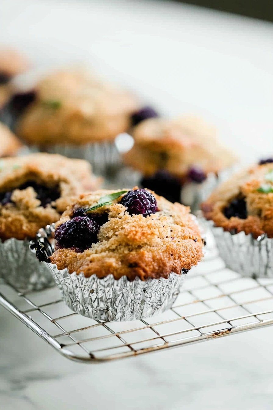 Tangy Sourdough Blueberry Muffin Recipe