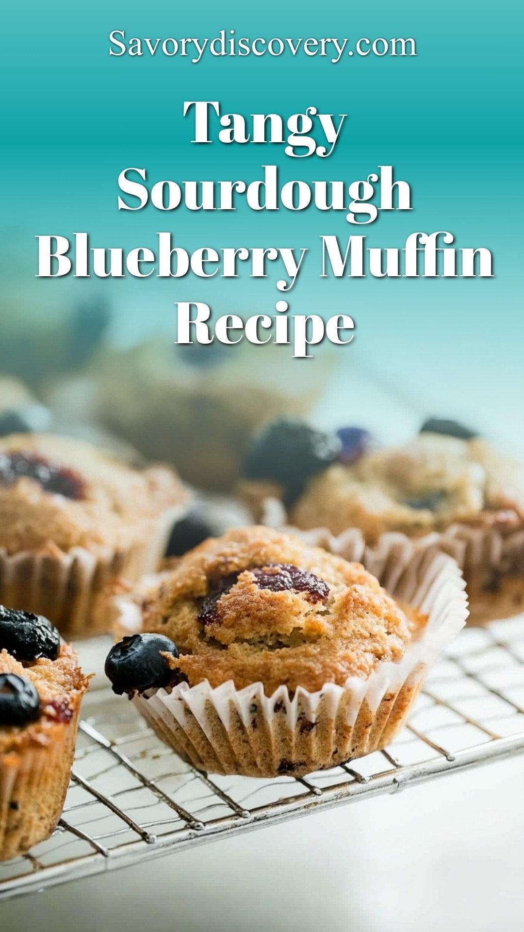 Tangy Sourdough Blueberry Muffin Recipe