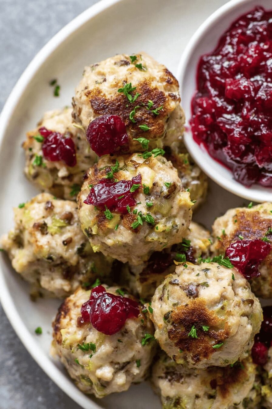 Turkish Meatballs with Savory Stuffing Filling
