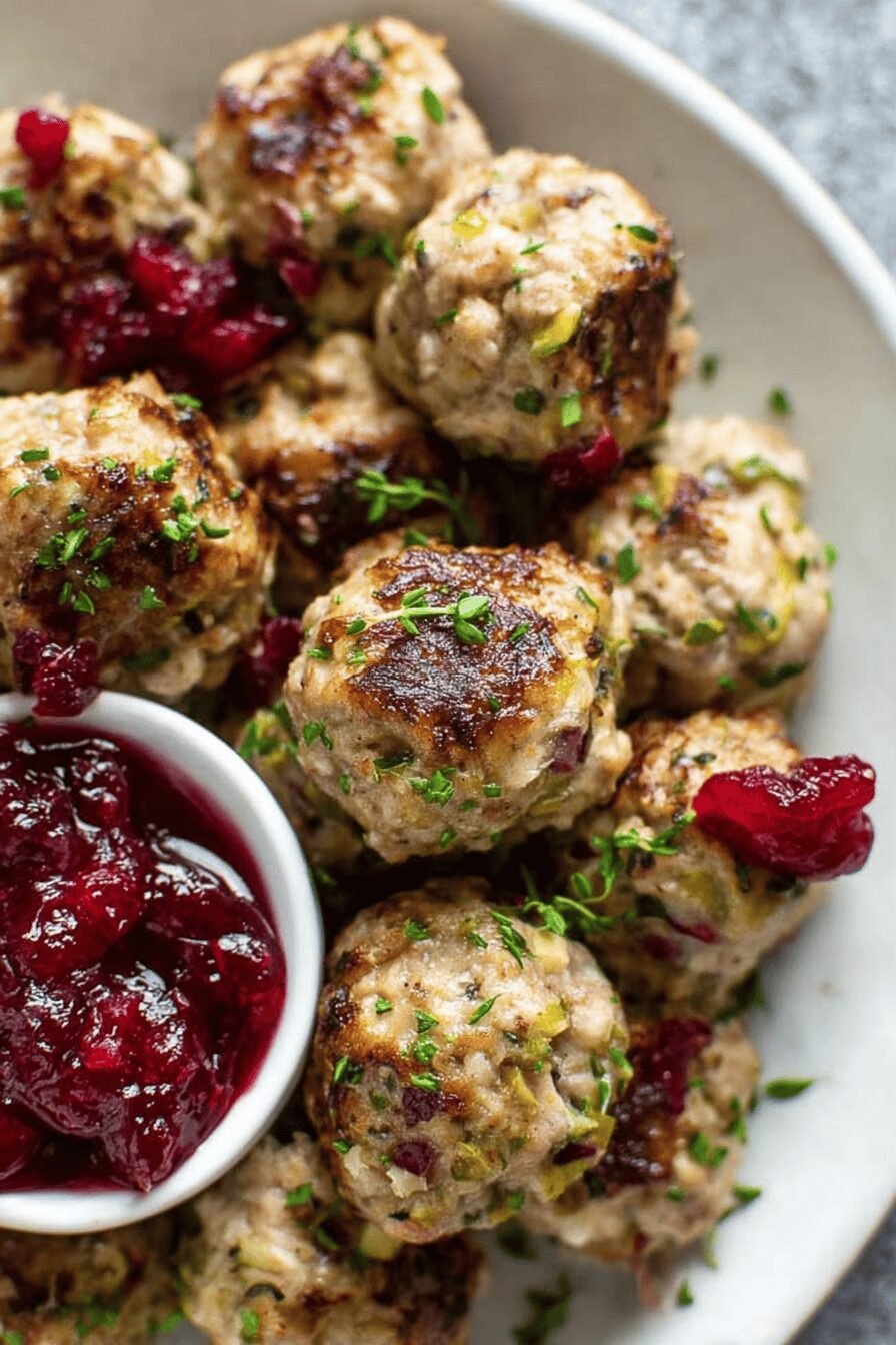 Turkish Meatballs with Savory Stuffing Filling