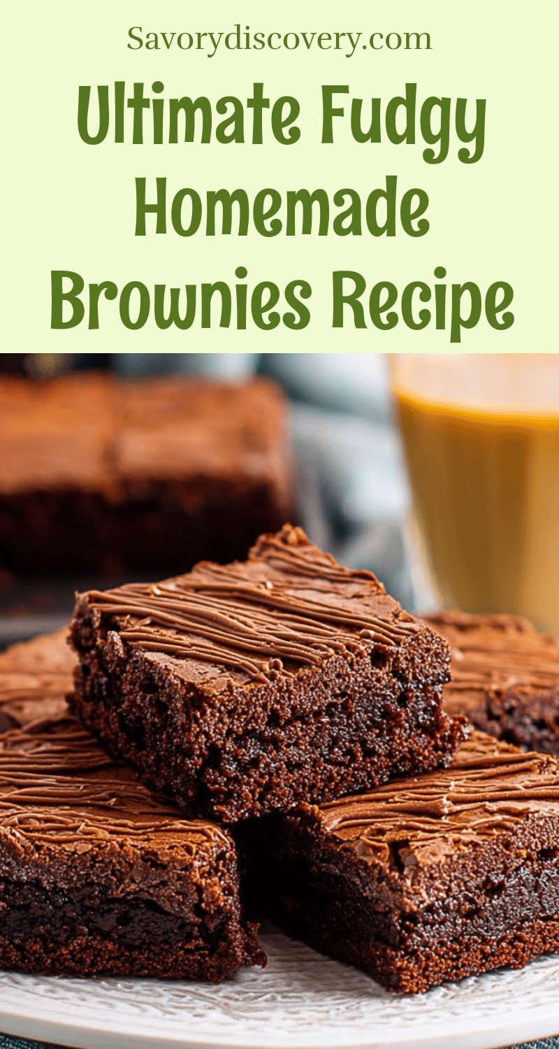 Ultimate Fudgy Homemade Brownies Recipe