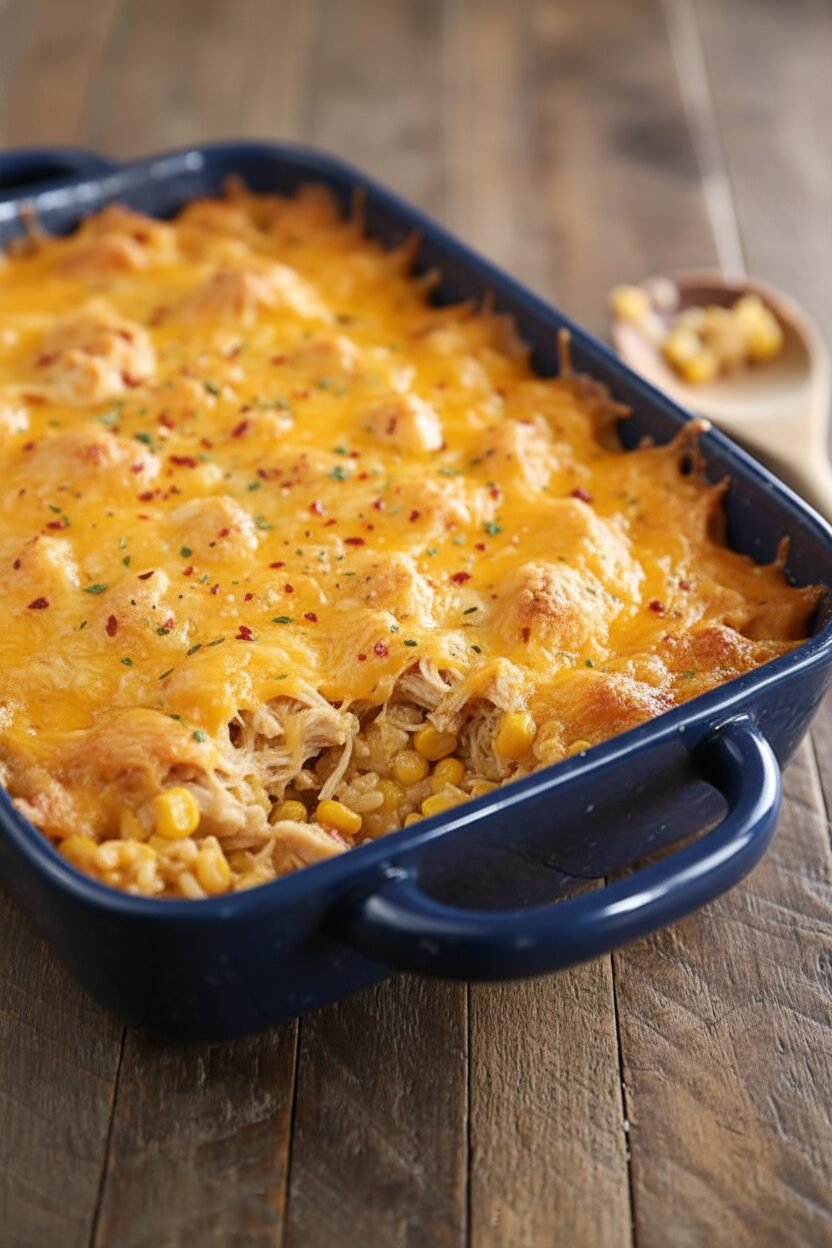 Cheesy Chicken and Rice Bake Recipe