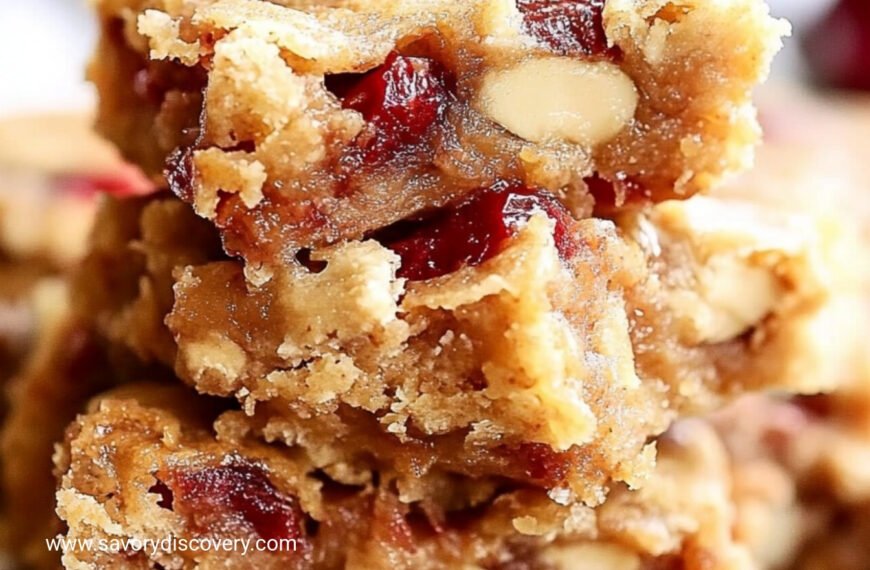 Chewy Apple Pecan Cookie Bars