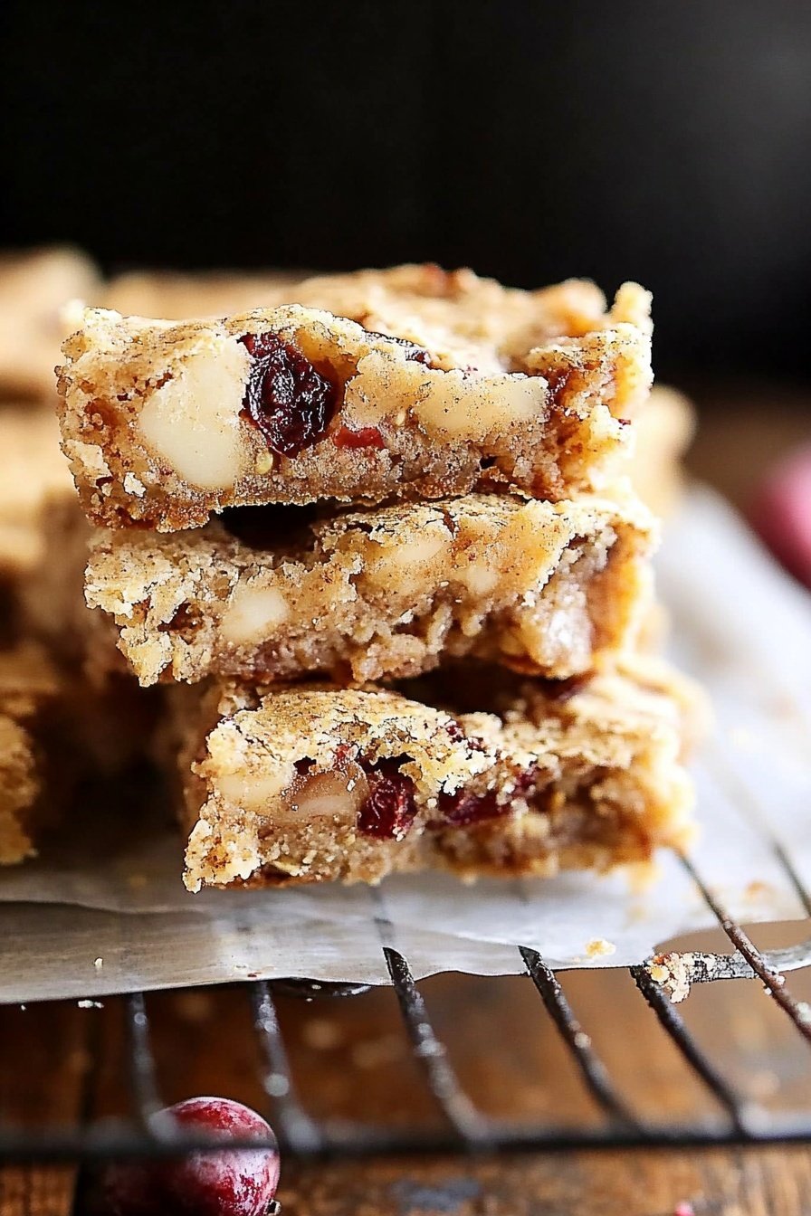 Chewy Apple Pecan Cookie Bars