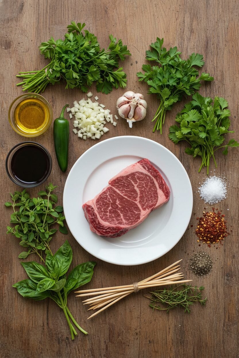 Chimichurri Steak Skewers Recipe for Grilling