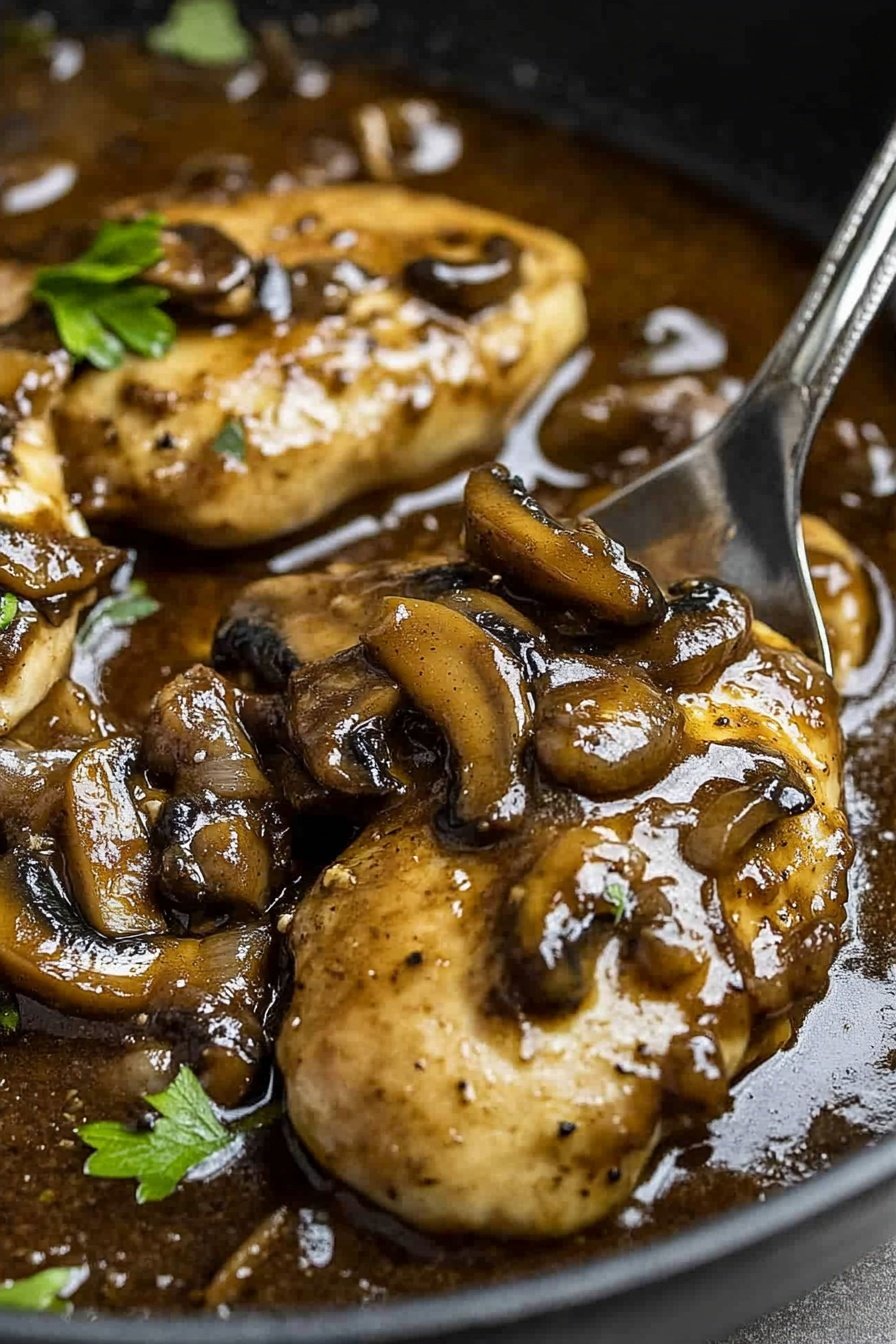 Classic Marsala Mushroom Chicken Dish