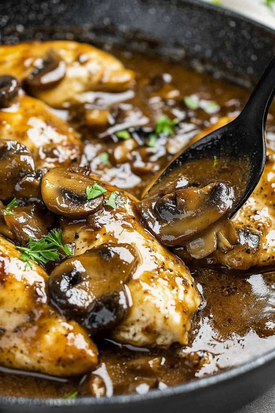 Classic Marsala Mushroom Chicken Dish