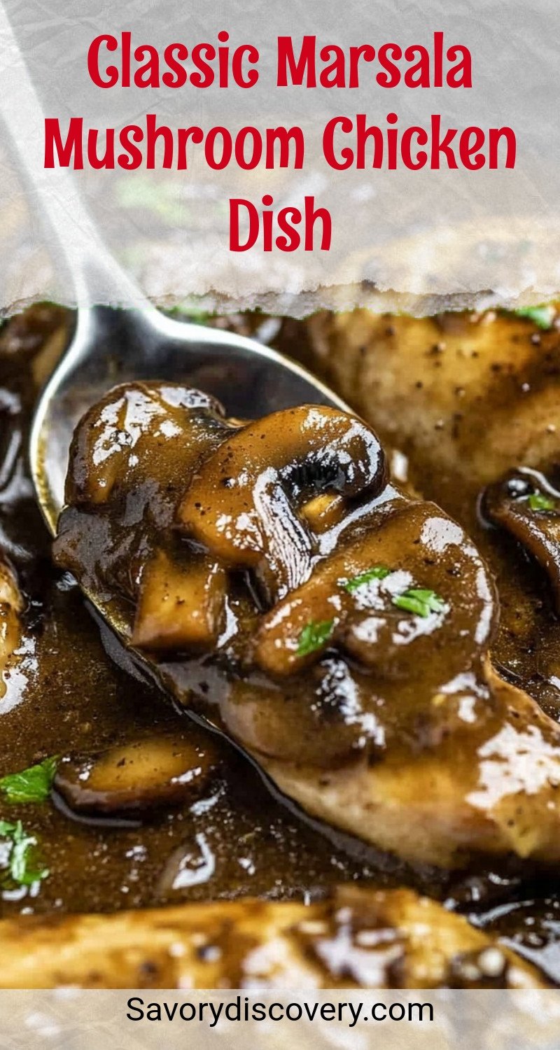 Classic Marsala Mushroom Chicken Dish