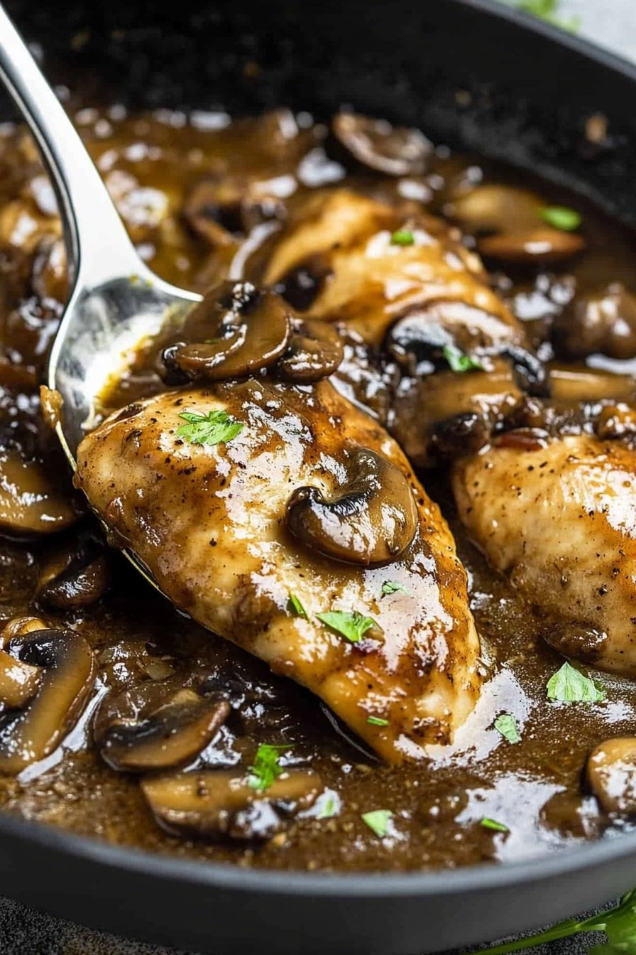 Classic Marsala Mushroom Chicken Dish