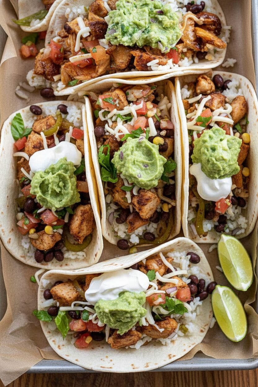 Copycat Chipotle Chicken Tacos Recipe