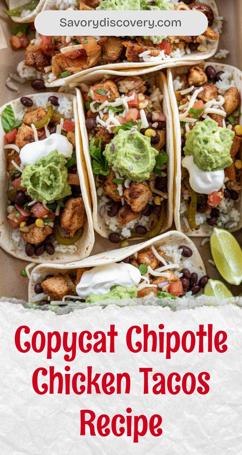 Copycat Chipotle Chicken Tacos Recipe