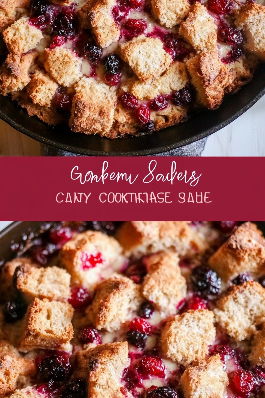 Cranberry Sourdough Breakfast Bake