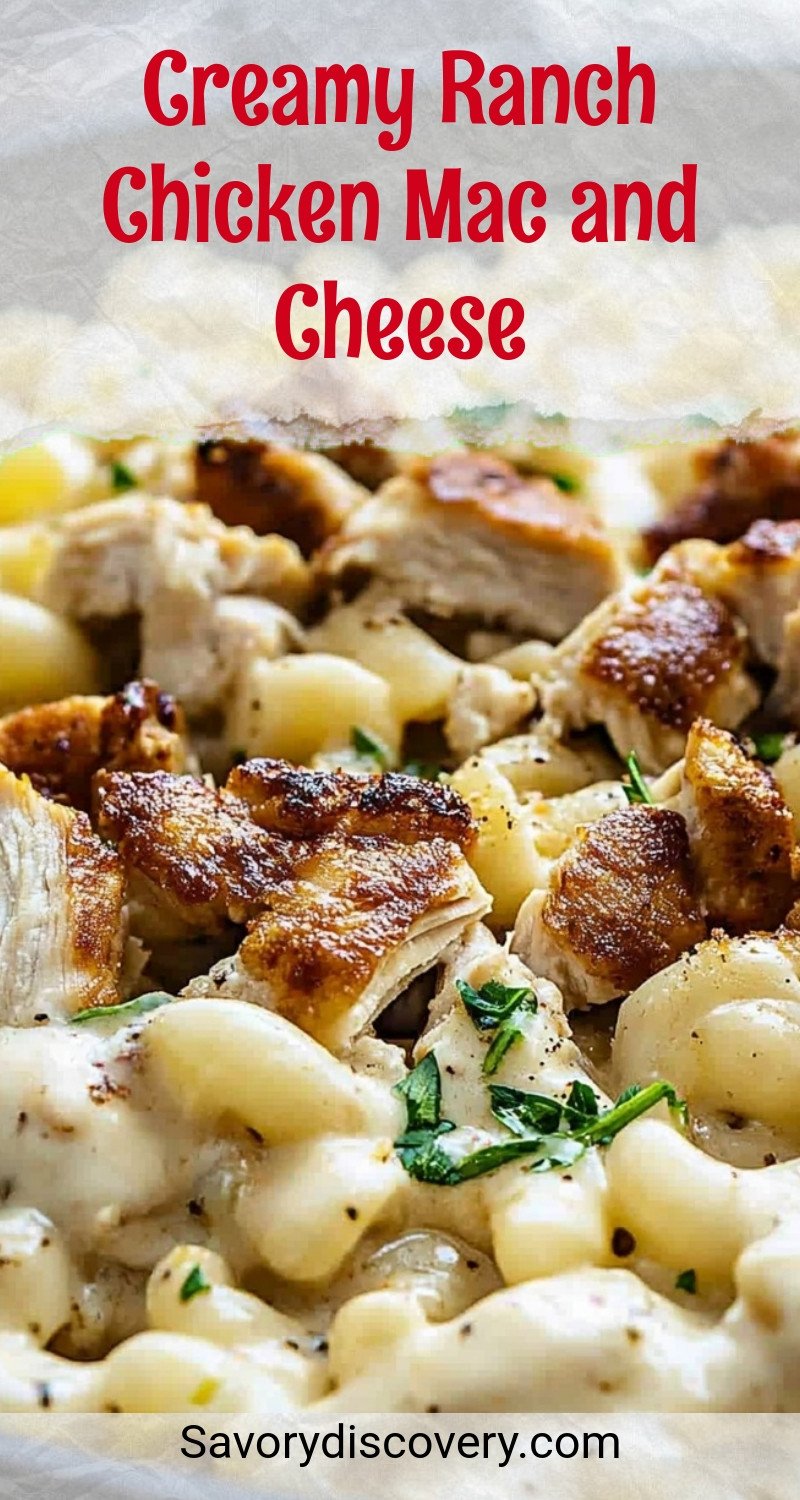 Creamy Ranch Chicken Mac and Cheese