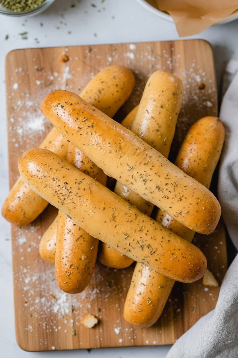 Crispy Homemade Sourdough Breadsticks Recipe