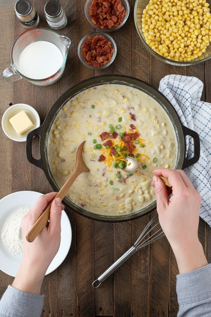 Easy Bacon Corn Chowder Recipe