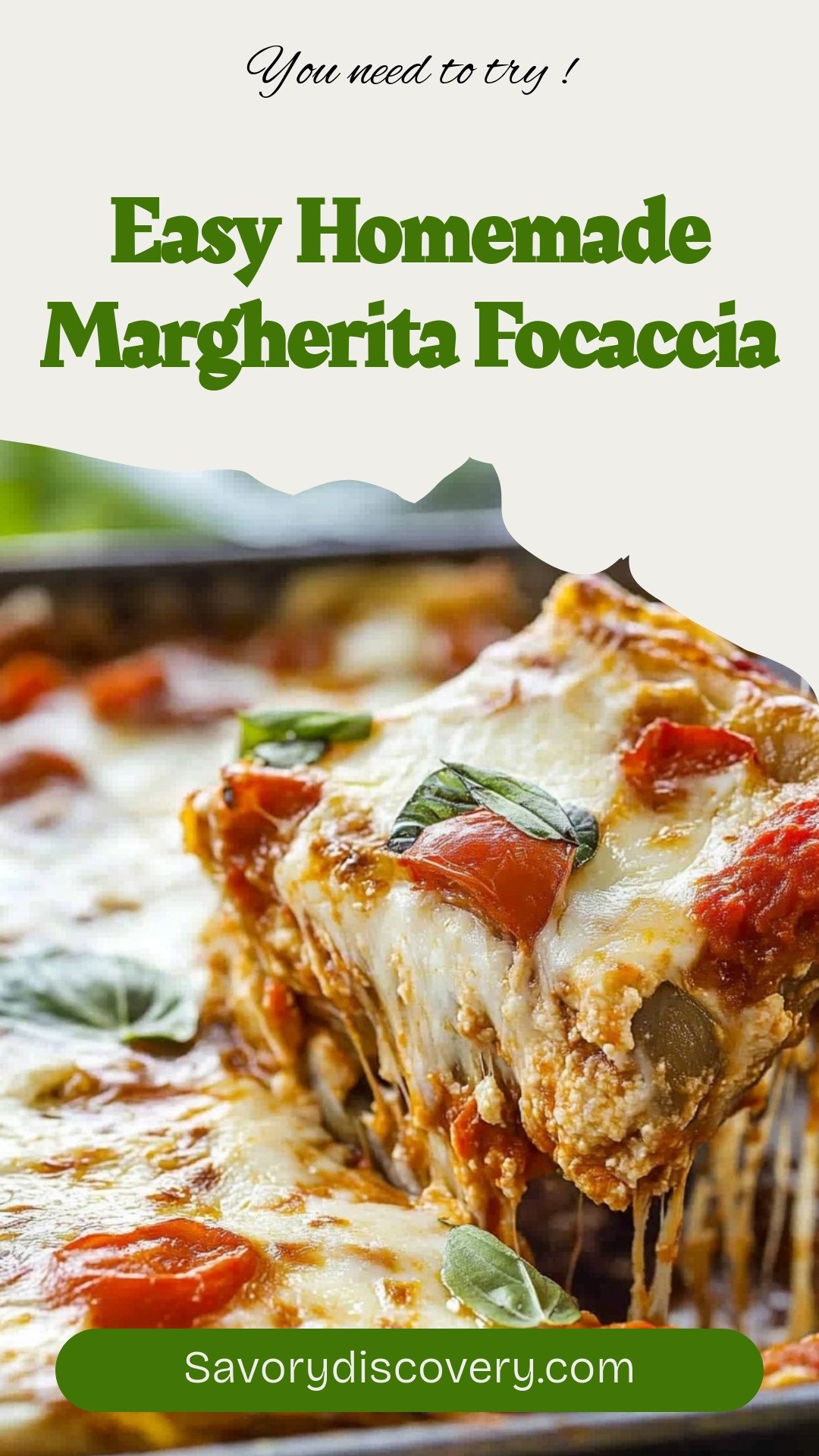 Easy Homemade Margherita Focaccia