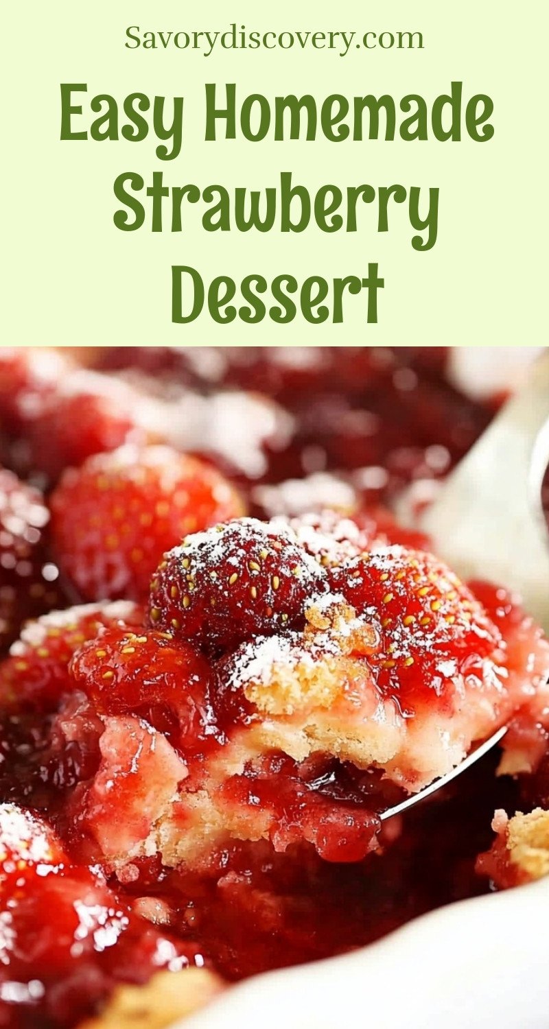 Easy Homemade Strawberry Dessert