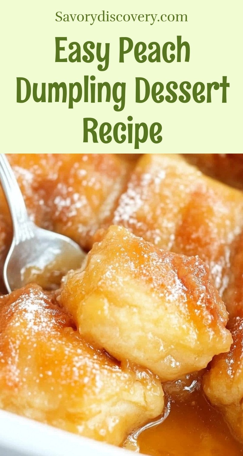 Easy Peach Dumpling Dessert Recipe