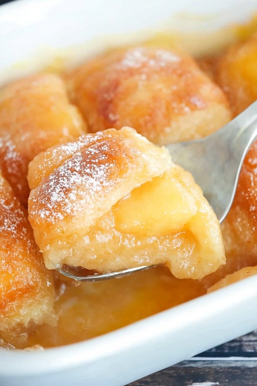 Easy Peach Dumpling Dessert Recipe