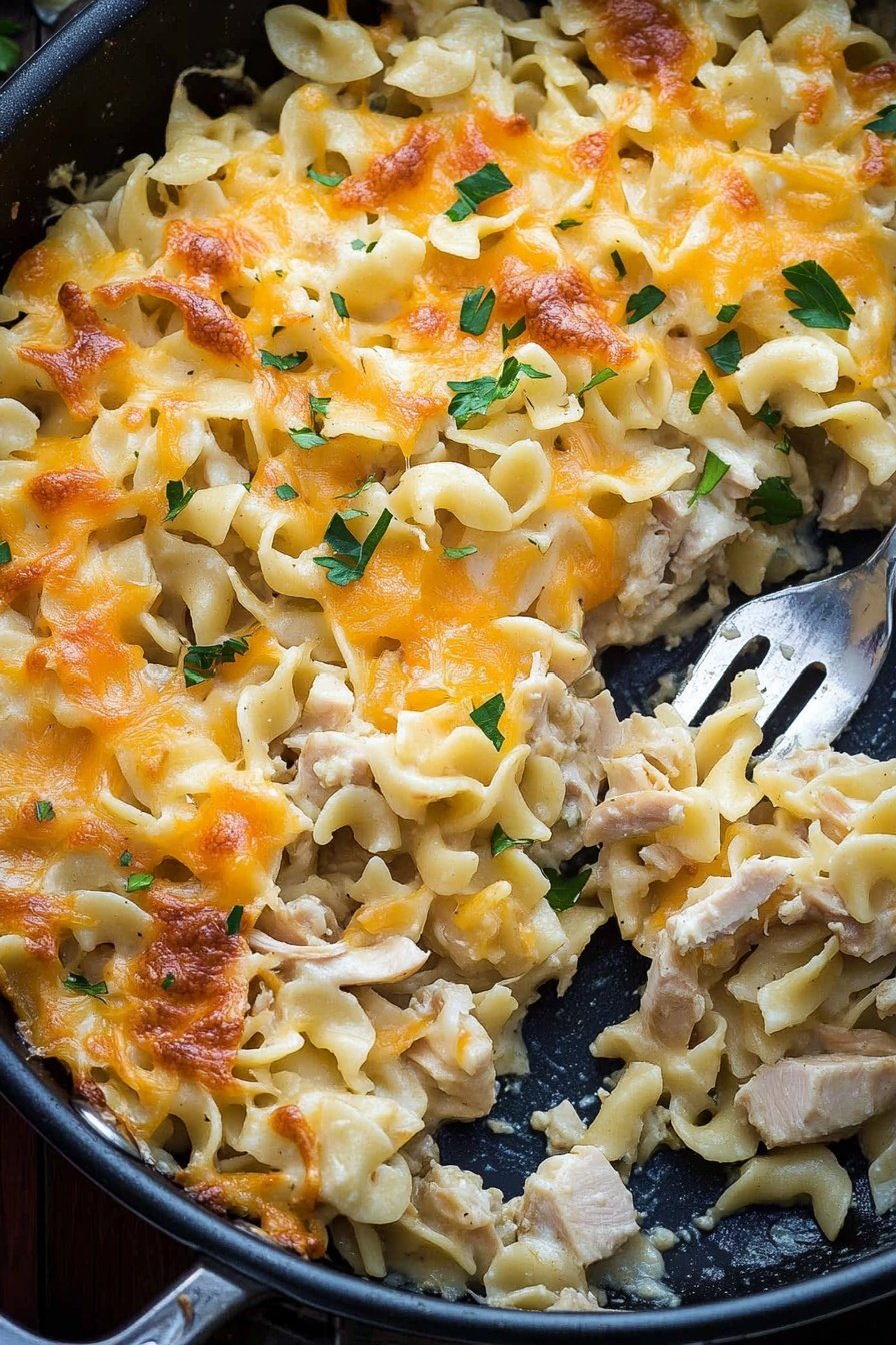 Easy Skillet Turkey Noodle Bake