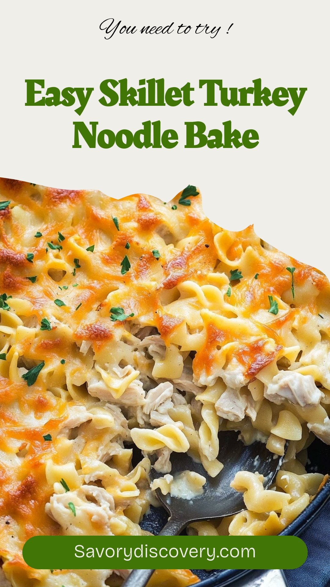 Easy Skillet Turkey Noodle Bake
