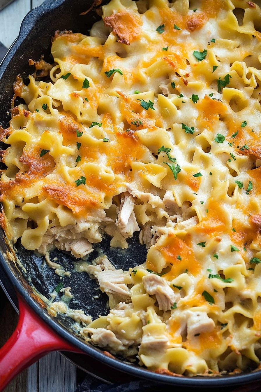 Easy Skillet Turkey Noodle Bake