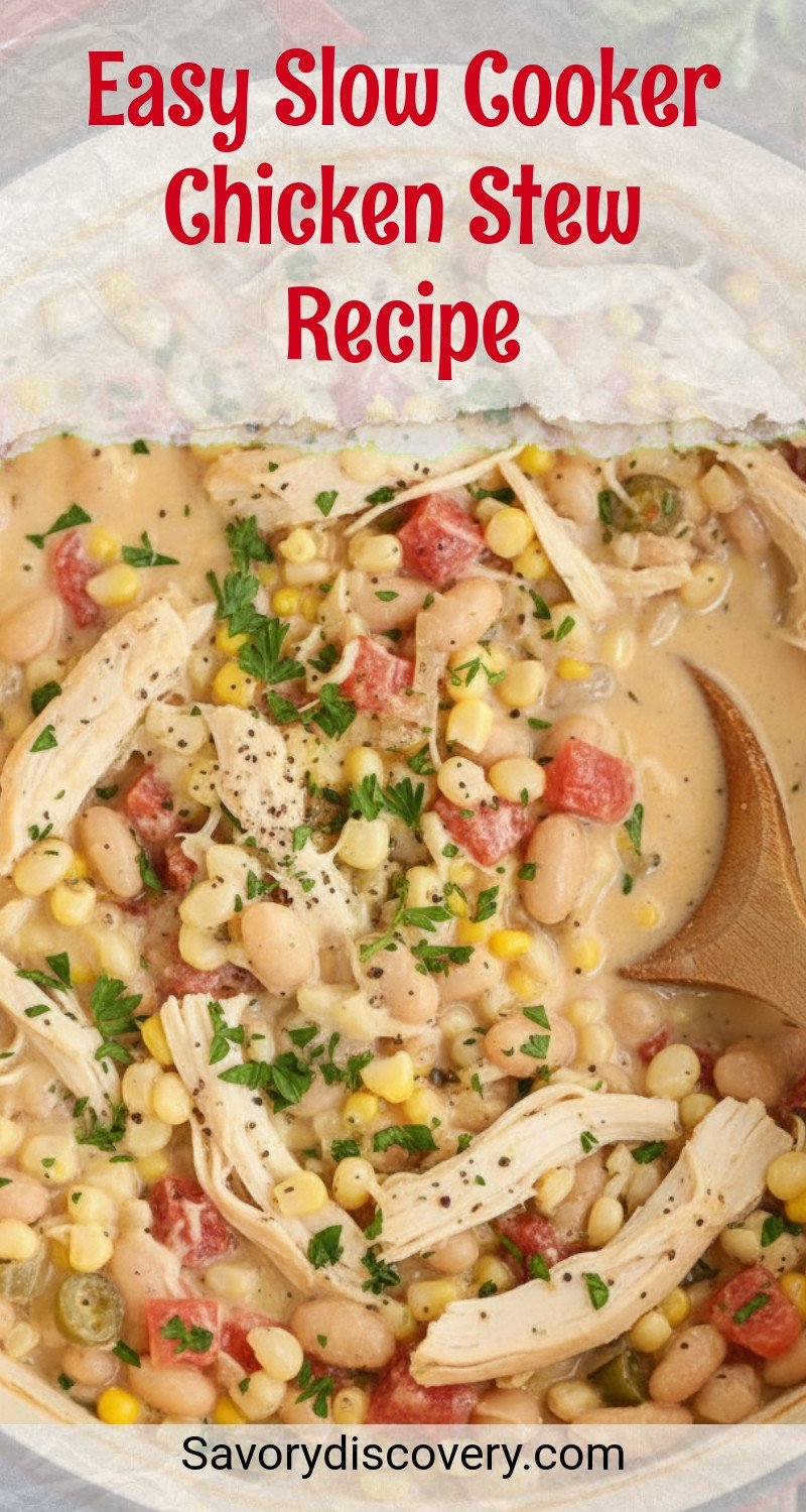 Easy Slow Cooker Chicken Stew Recipe