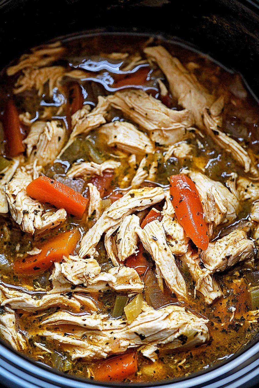 Easy Slow Cooker Verde Chicken
