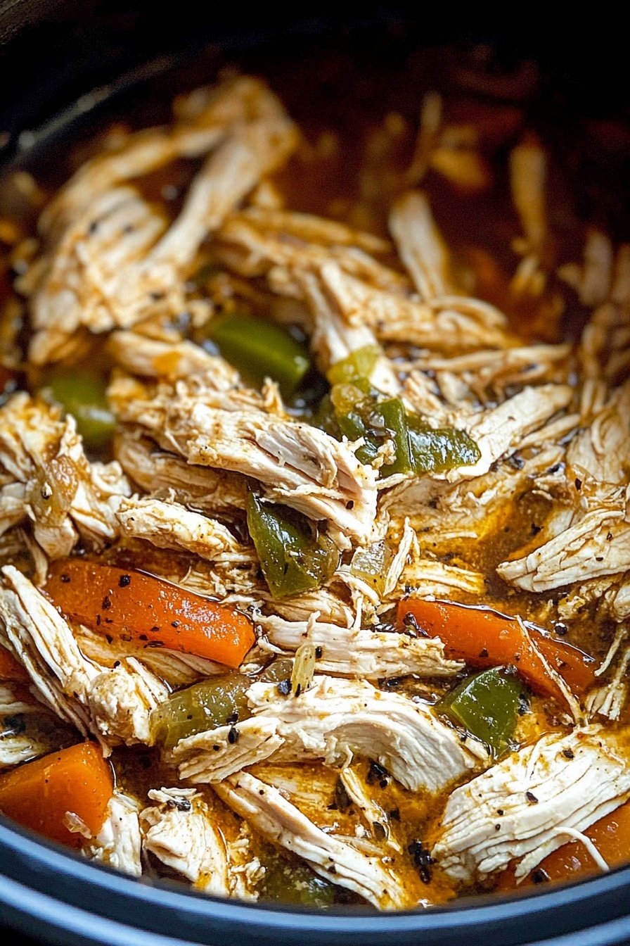 Easy Slow Cooker Verde Chicken